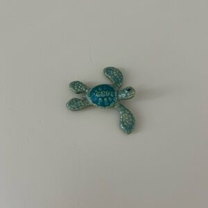 Ceramic Sea Turtle Decor - Blue and Green